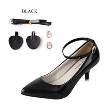 여성용 번들 미끄럼 방지 구두 고정 벗겨짐 방지 벨트 세트 버클 스트랩 슬링백 힐 밴드 끈 하이힐 줄 노타이 레이스 악세사리