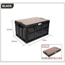 캠핑 정리 수납 선반 TANXIANZHE 야외 텐트 보관함 접이식 휴대용 자동차 대용량 튼튼한, [01] BLACK-L