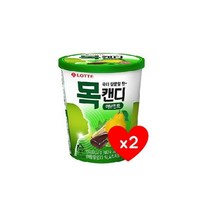 롯데 목캔디 허브 122g 2개 심심풀이 사무실간식 탕비실사탕 유아간식 군것질 졸음방지, 24개