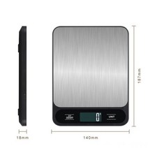 커피 차 고정밀 분말 전자 저울 미니 휴대용 계량 가정용 스케일 Led 디지털 규모 포켓 케이스 우편 주방 보석 무게 균형 식품 다이어트 측정 정밀 도구, Black 10KG_CHINA