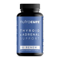 뉴트라큐어 갑상선 지원 및 부신 지원 - 2 in 1 - 에너지 신진대사 및 집중을 위한 제형, 1개