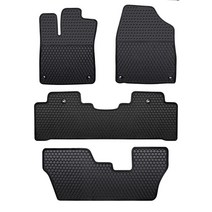 Lwope 폭스바겐 아틀라스 20182023용 자동차 바닥 매트 맞춤형 핏 7 좌석 벤치 블랙 고무 전천후 보호 자동 라이너 튼튼한 무취 USA 미국, 2014-2021 MDX, All Black, All Black