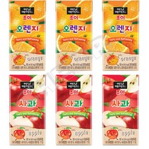미닛메이드 조이 사과 + 오렌지 주스팩195ml x 32개(반반) 팩음료, 상세페이지 참조, 상세페이지 참조, 상세페이지 참조