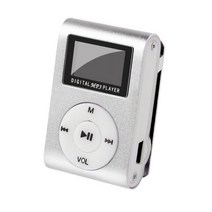 미니 MP3 플레이어 USB 클립 음악 LCD 화면 지원 32GB 마이크로 SD TF 카, 05 Silver