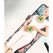 전신 안마매트 스트레칭 매트 전신안마기 마사지기 온열 매트리스 안마기 진동, 자동견인-무선리모콘모델요추자동운동+두경부반죽20단계+요