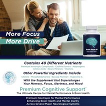 Brain Surge IQ - 기억력 집중력 및 집중력을 위한 뇌 보충제 - 포스파티딜세린 바코파 몬니에리 콜린, 01 2