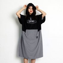 릿지라인 비치타올 비치가운 비치 웨어 원피스 판쵸 판초, 그레이_L, 1개