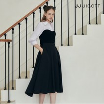 JJ지고트 자수 레터링 플레어 스커트 GN8P0SK82