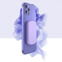 10000mAh 고속충전 접착형 일체형 도킹형 무선보조배터리 대용량, 도킹형 보조배터리 - 화이트