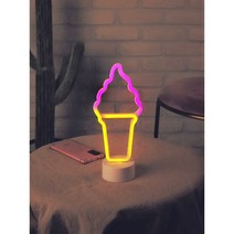 캠핑파티라이트 실리콘네온사인 다이소무드등 수면등 아이스크림무드등 네온사인 나래바, 행성