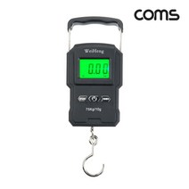 TB436 Coms 휴대용 디지털 손저울 가방 무게 최대75kg, 상세내용표시