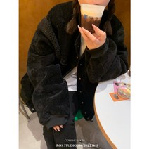 여성 블루종 스웨이드무스탕 블랙