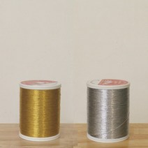 핸드메이드114 메탈릭 금사 은사 일반재봉실 굵기의 60수3합 400미터 소용량, 60수3합 소용량 금사