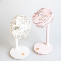 탁상용 선풍기 미니 캠핑 캠핑용 탁상 소형 사무실 무선 야외용 테이블, 핑크