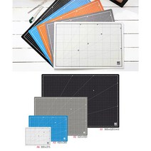윈스타 칼라 커팅매트 A3(450x300) CM303 컷팅매트 데스크패드, 화이트그레이