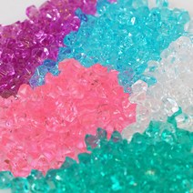 못난이 돌 크런치 100g 슬라임재료 파츠 도매 반짝이는 귀여운, 분홍