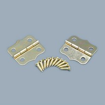 [SoBit] 쏘비트 황동 경첩 / 24x24mm / 1쌍 / 장식경첩 / 가구경첩 / 나비경첩 / HWE2