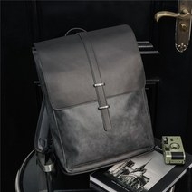남자 중저가 보세 PU 가죽 가방 백팩 출퇴근용 연예인 백백 카키 커플 배낭 노트북 수납 데일리 추천 빅백