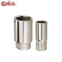 지니어스/6각 12각 롱 핸드소켓/복스알/1/2(12.7mm), 12각 규격19mm