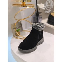 탠디 [탠디]여성 앵클 퍼 부츠 G21413 BLACK 굽4센티