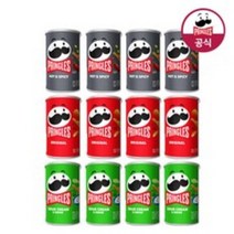 프링글스 12개 모음 (오리지널 53g x 4개 양파맛 53g x4개 매운맛 53g x4개), 1세트