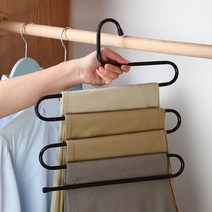 로아 신발장 옷걸이 다용도 시스템 행거 5단, 블랙