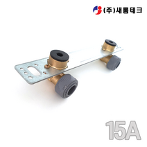 PB 1/2 일자 수전엘보 쌍구 수전구 매립형 15A