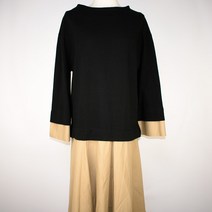 1442.zzokko 보트넥 루즈핏 롱원피스/정품/여성 F