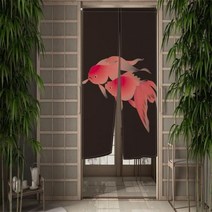 동물 문 커튼 중국어 잉어 호랑이 표범 새 파티션 화면 복도 입구 출입구 일본 방 장식, CTS00096+70x120cm