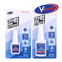 V텍 타일 순간점착제 도자기용 강력 순간점착제, 처피 강력순간점착제 20g