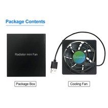 멀티 셋톱박스 C1 스마트 셋톱 박스용 냉각 팬 안드로이드 TV 박스 무선 조용한 저소음 쿨러 DC 5V USB 전, 01 Radiator mini Fan
