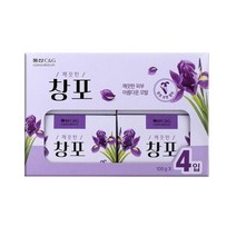 창포 꽃향기 세안용 목욕 비누 4개 세트 바디클렌징 부드러운피부 바디솝 꿀비누