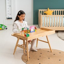 [쁘띠라뺑] 애니(Annie) 원목 책상+의자 세트_800, 소프트핑크