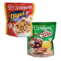 오리온 마켓오 오그래놀라 시리얼 다이제 250g + 초코고래밥 250g, 1세트(다이제 1개+초코고래밥 1개)