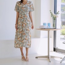 하이데일리 장미 셔링 원피스