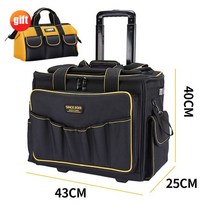 공구정리함 공구박스 공구통 헤비 듀티 멀티 포켓 바퀴가 옥스포드 방수 정리함 전기기사