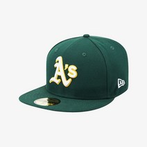 [백화점매장 정품출고] 뉴에라 야구모자 볼캡MLB 어센틱 오클랜드 애슬레틱스 RD 다크 그린70361053