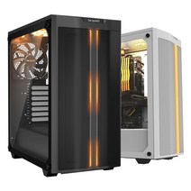 미들타워 오렌지LED색상 PURE BASE 500DX 서린(BLACK), 블랙