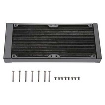 cpu 120240360mm 알루미늄 컴퓨터 라디에이터 수냉식 열 교환기 pc 수냉 시스템 용 12 튜브 g14 스레드, 240mm