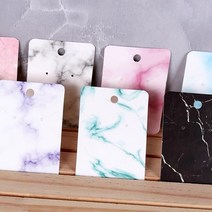 악세사리 포장 택 귀걸이택 목걸이택 종이 제품 포장지 포장판 포장봉투 마블디자인 종이100p