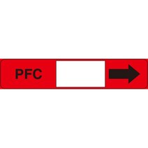 PFC 배관 화살표 스티커 OR 포맥스