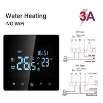 보일러 난방 온도 조절기 스마트 와이파이 전기 워터 가스보일러 lcd 터치 제어 구글 알렉사, NO Wifi WaterHeating