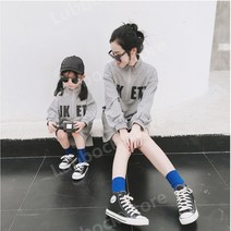 엄마랑 아기랑 딸 봄 가을 원피스 시밀러 커플룩