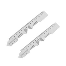 JCBIZ 안경 동공 거리 눈금자 2개 거리를 정확하게 측정하기 위한 150mm 눈 안과 도구