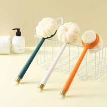 놀자리빙 플라워 양면 손잡이 바디브러쉬 샤워 목욕솔 간편 목욕 등밀이, No.03 양면브러시 그린