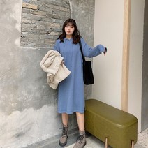긴팔 S고기말이 소프트스타일 스웨터 빅사이즈 가을 후드 루즈핏원피스 여성 슬림핏 2198900590