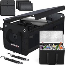 FORTEM 자동차 트렁크 정리함 SUV 트렁크 정리함 자동차 보관 정리함.. 정품보장, Black