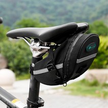 버클고정 빛반사 안장가방 MTB 자전거 라이딩 키보관, 1개, 블랙