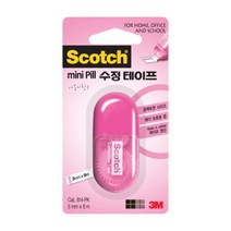 3M 아모스 PLUS 수정테이프, 3M 미니필 수정테이프(핑크)