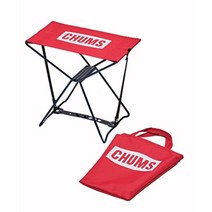 CHUMS 첨스 접이식 경량 감성 캠핑의자, 1개, 빨간.